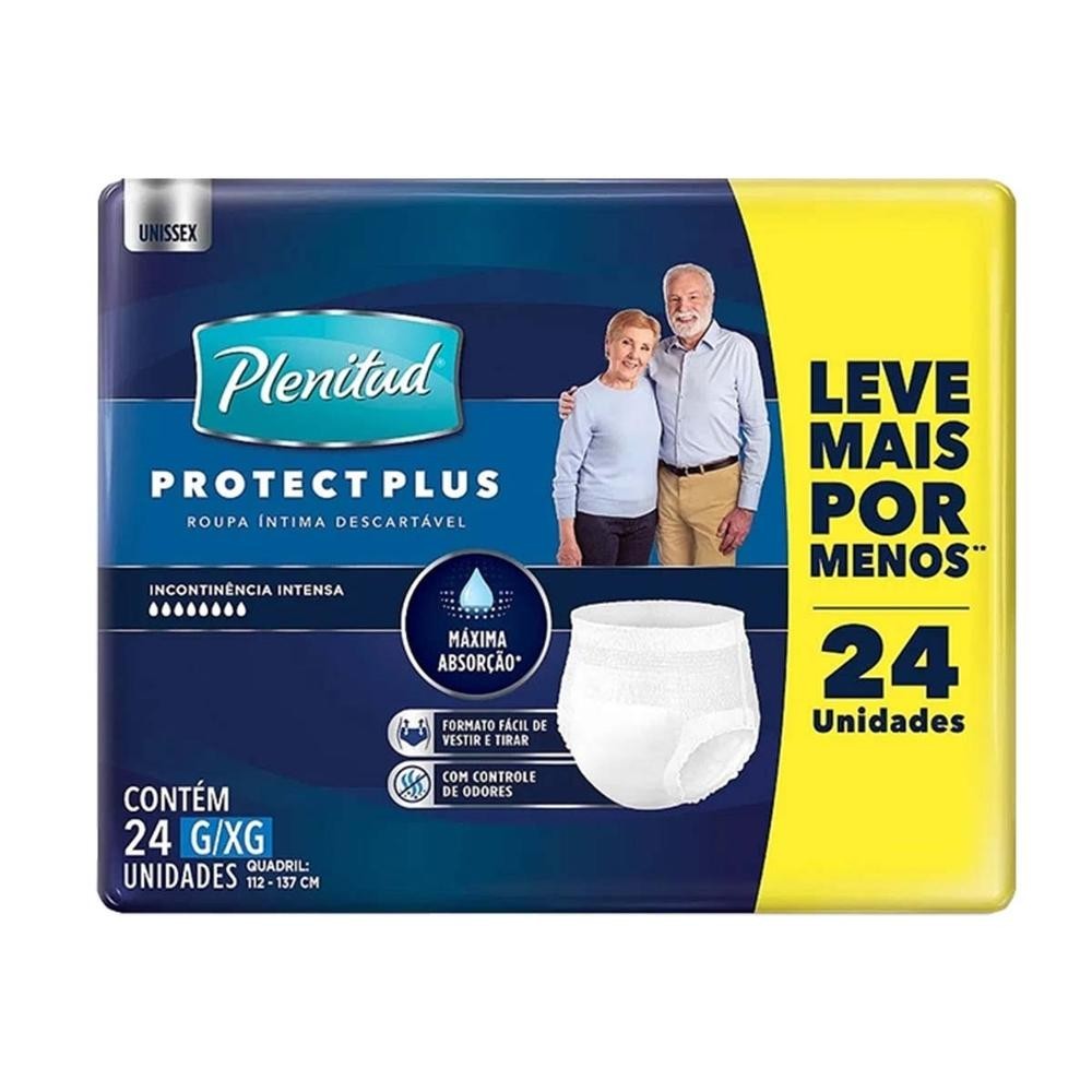 Roupa Íntima Plenitud Protect Plus G/xg 24 Unidades em Oferta na Shopee