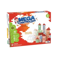 Jogo Mega Construções 45 Peças Pais e Filhos - 7394-1