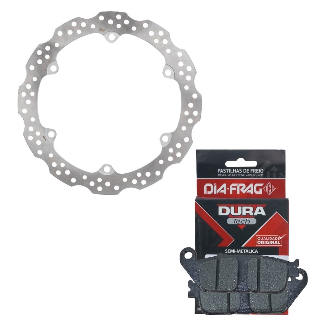 Disco de Freio Dianteiro Cb 500R / Cb 500F / Cb 500X + Pastilhas Diafrag em Oferta na Shopee