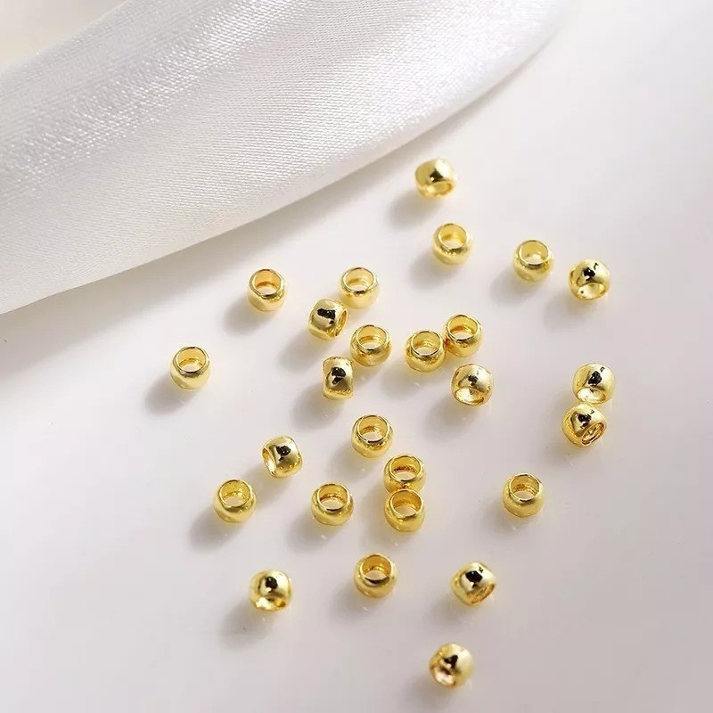 1000 Pcs Misangas Terminal Fix Ball Metal Dourado/prata 2.5 em Oferta na Shopee