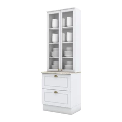 Paneleiros Nova York 2 Portas 2 Gavetas Branco Hp - Henn