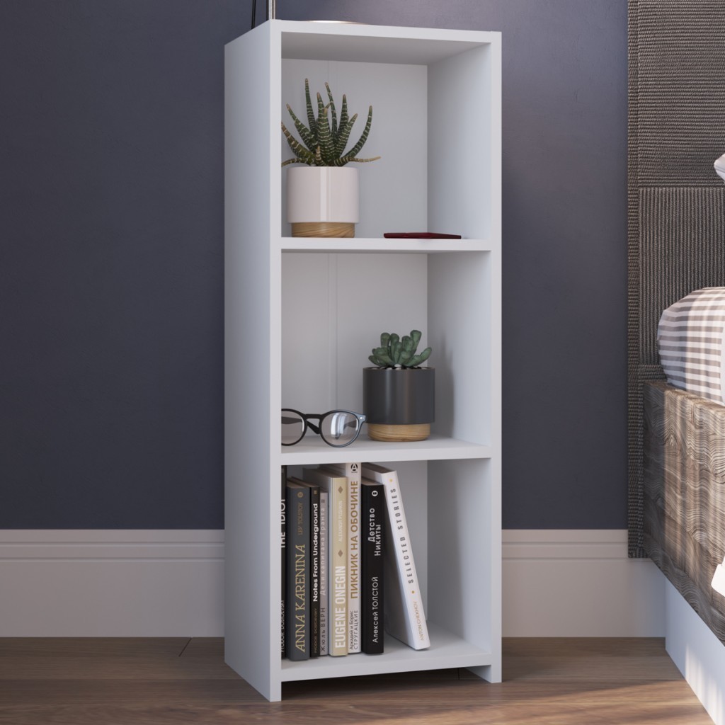 Estante para Livros 3 Prateleiras Mo030 Branco - Art In Móveis em Oferta na Shopee