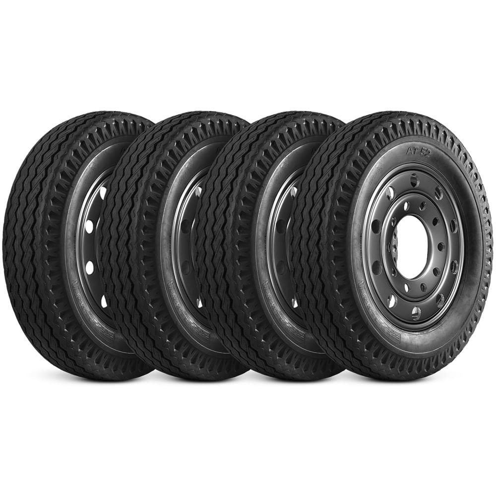 Kt 4 Pneu Pirelli 7.50-16 116/114l 10pr Liso Rodoviário At52 em Oferta na Shopee