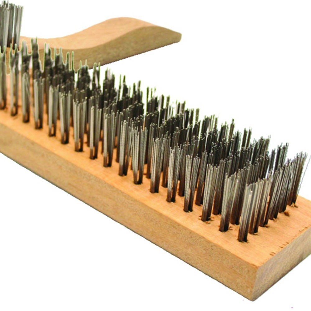 Escova de aço temperado manual com 4 fileiras - Norton