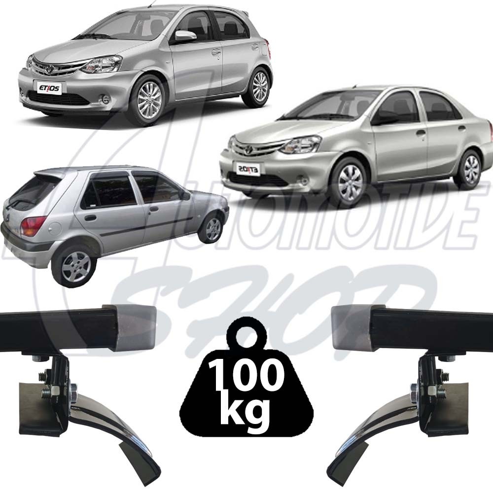 Rack Teto Resistent Sport Toyota Etios Fiesta 4PTS 228 100kg