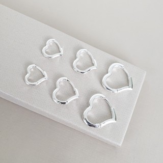 BrincosTrio kit 3 pares de argola coração em prata 925 em Oferta na Shopee