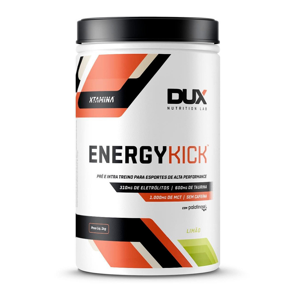 Pré-Treino Energy Kick Limão Pote 1000g Dux Nutrition