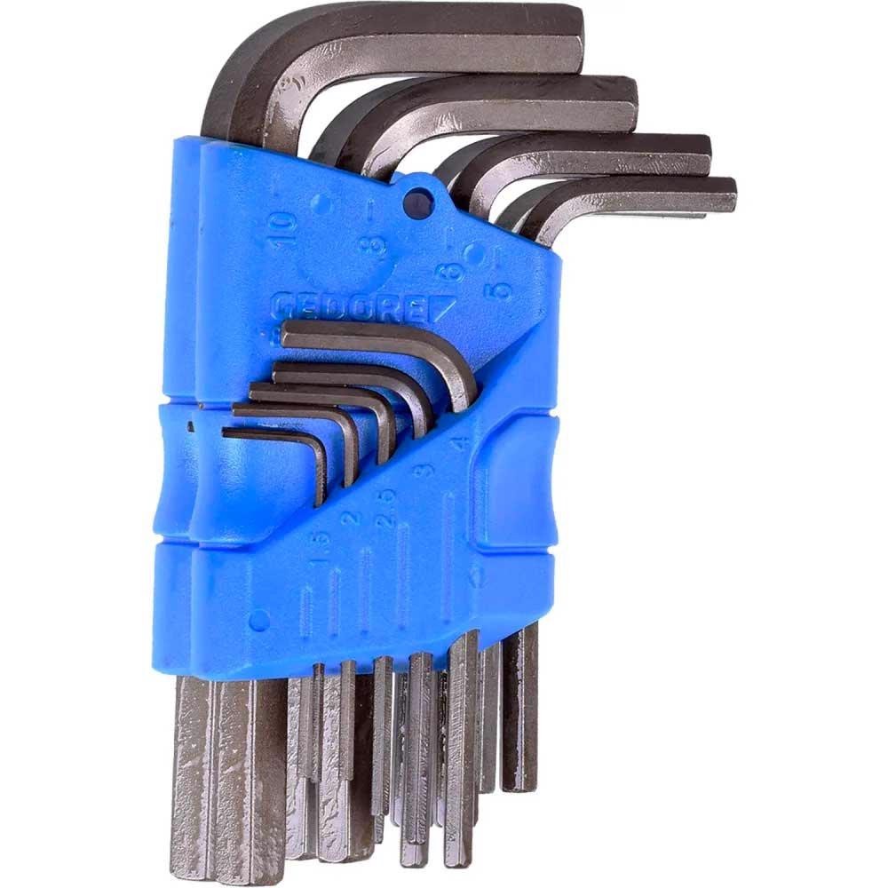 Jogo de Chave Hexagonal Allen Curta de 1.5 a 10 MM com 9 Peças GEDORE - Home & Living