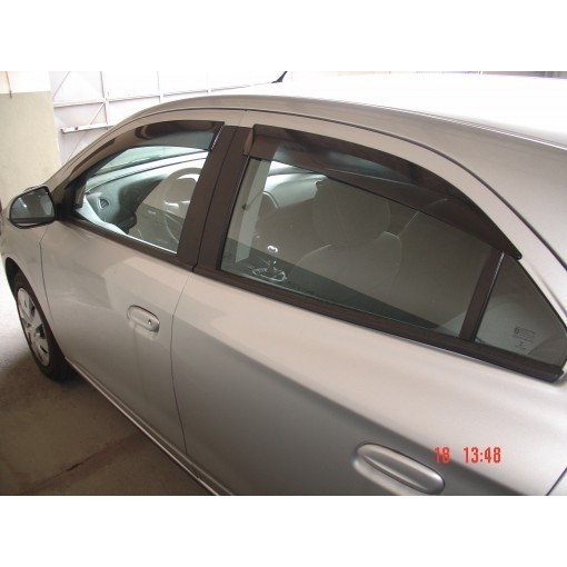 Calha Chuva Defletor TG Poli Chevrolet Onix/ Prisma 2012 á 2019 Joy 2020 2021 - 4 Portas — imagem 2 de 2