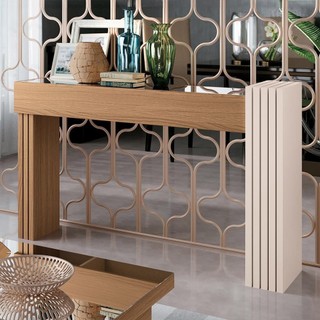 Aparador com Espelho Riad Decorativo Sala de Estar Freijó/Off White G26 - Gran Belo em Oferta na Shopee