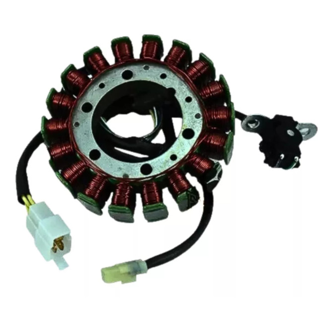 Estator Magneto Burgman 125 Até 2010 Carburada Completa