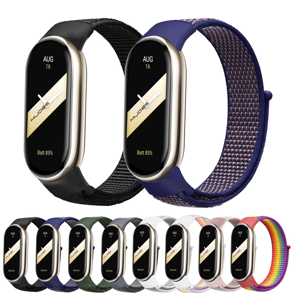Pulseira De Nylon Para Xiaomi Mi Band 10 9 8 Bracelete Relógio Miband 10 Miband9