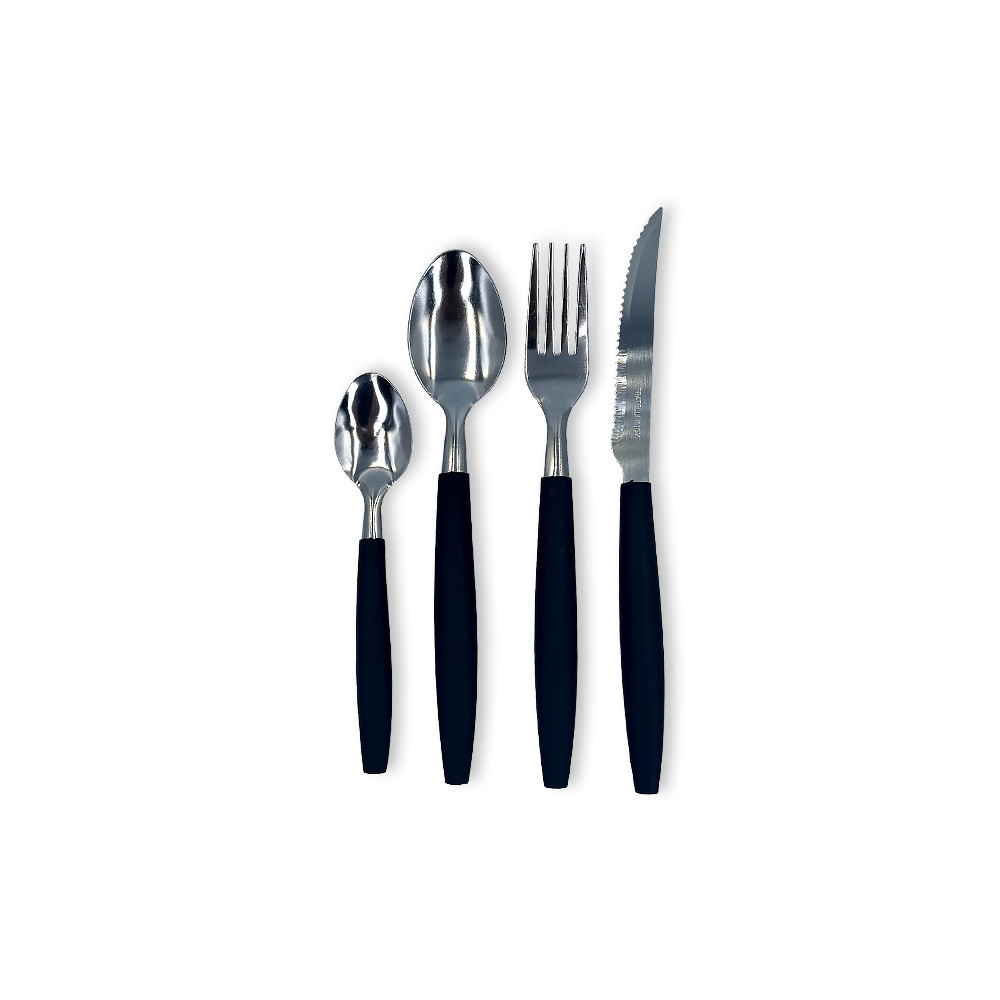 Kit Jogo De Talheres Faqueiro Aço Inox Com Gaveteiro Conjunto Preto, Vermelho, Rosa