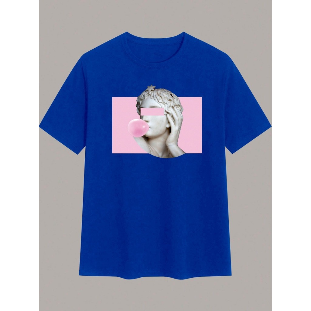 Camiseta Old School Streetwear Unissex Camisa Bordada Personalizada Blusa Oversized T Shirt Estilosa