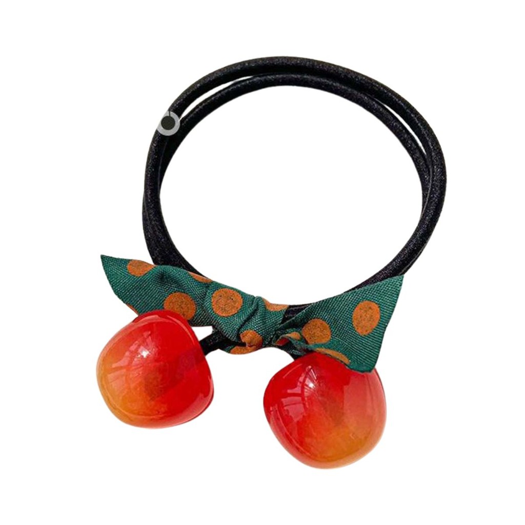 Laço de Cabelo Xuxinha Rabo de Cavalo Menina Mulheres Cereja em Oferta na Shopee