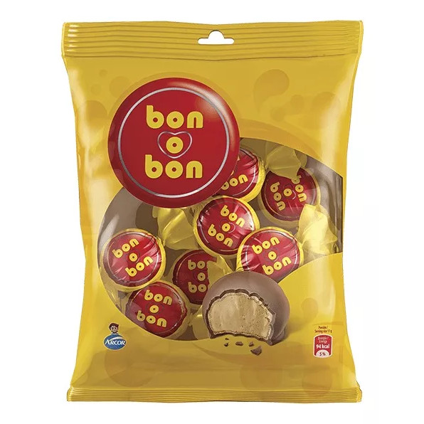 Bon O Bon Arcor Pacote 50 Unidades De 15g Cada Paçoca em Oferta na Shopee