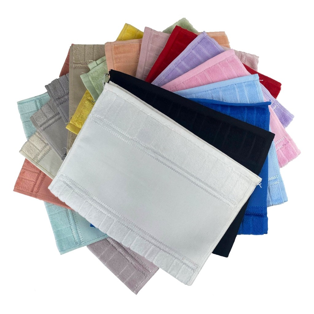 Kit 50 Toalhas De Lavabo Aveludada Artesanalle Para Pintar Bordar Dohler Velour Toalhinha