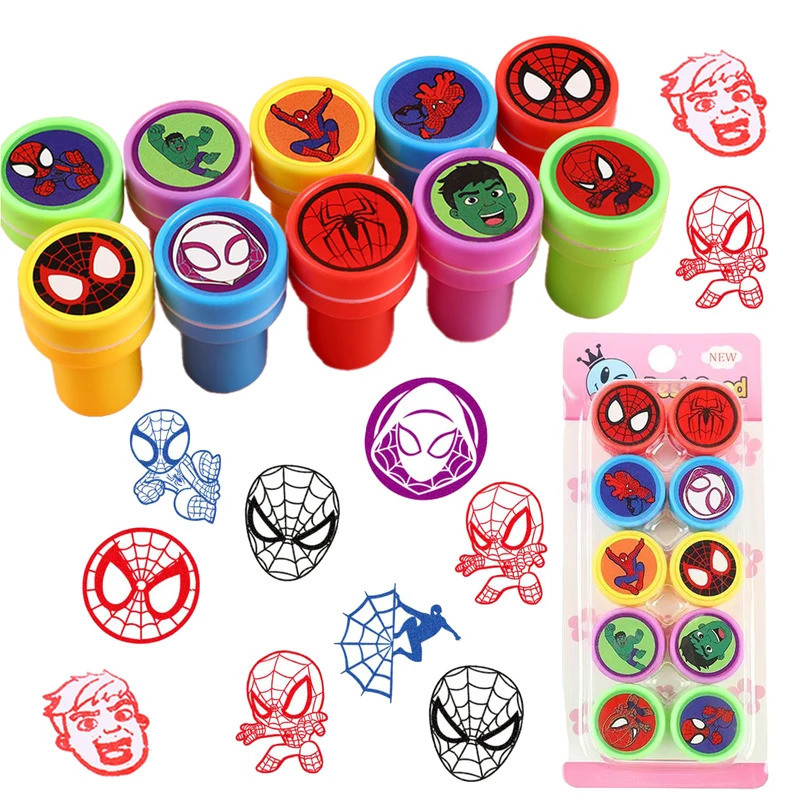 Selo De Natal 10/20/30pcs Selos Do Homem-Aranha Favores De Festa Presentes De Aniversário Para Crianças Enchimentos De S em Oferta na Shopee