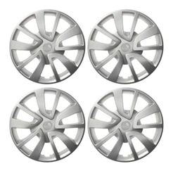 Calota Aro 14" Prata Universal Ideal Sandero 2014 / 2020 (Jogo c/ 4 Calotas) Grid - 870AR-PTA-E