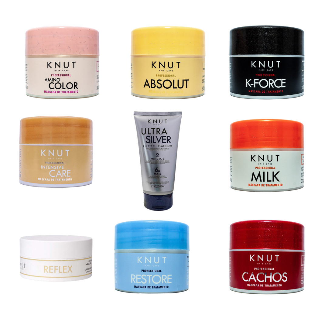 Máscaras Knut (Milk K-Force Amino Color Intensive Care Restore Cachos Reflex ultra silver)