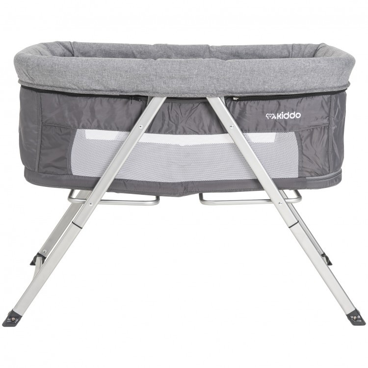 Berço Moisés Desmontavel Kiddo Sleep Melange Grafite em Oferta na Shopee