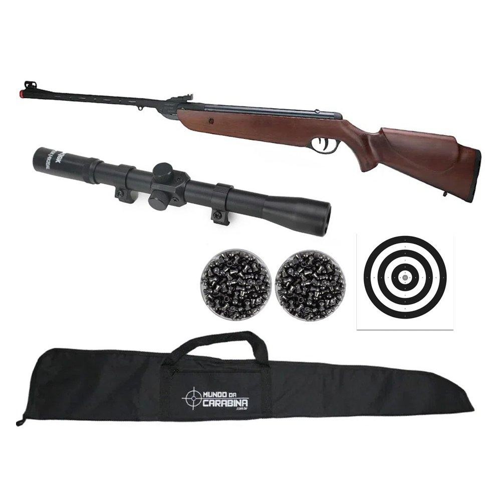 Carabina de Pressão Rossi Dione Sport MH Madeira 5.5 + Kit em Oferta na Shopee