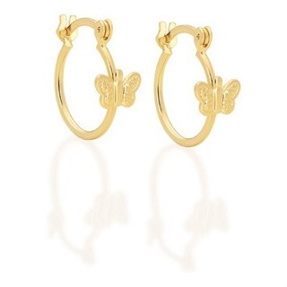 Brinco Meia Argola Infantil Borboleta Rommanel 525241 em Oferta na Shopee