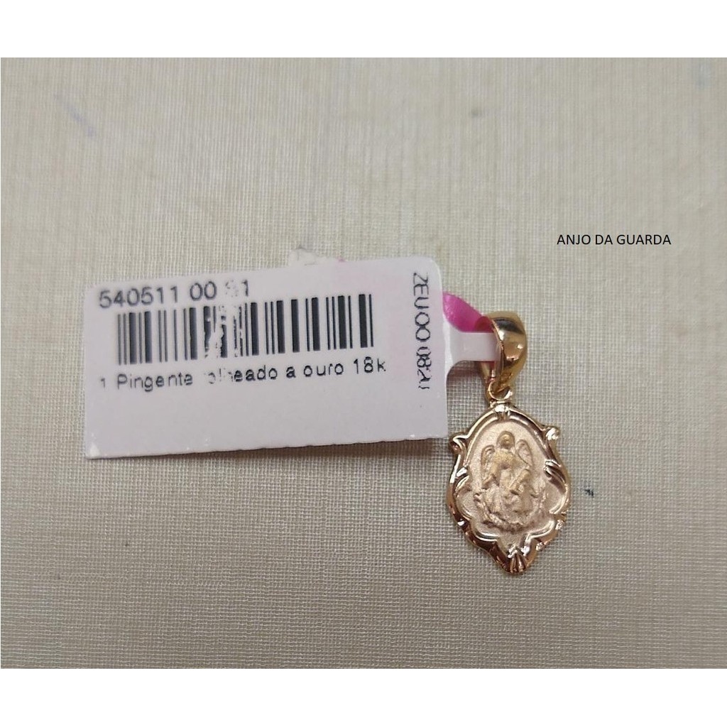 Medalha Oval Com Estampa De Santos Rommanel 540511 em Oferta na Shopee