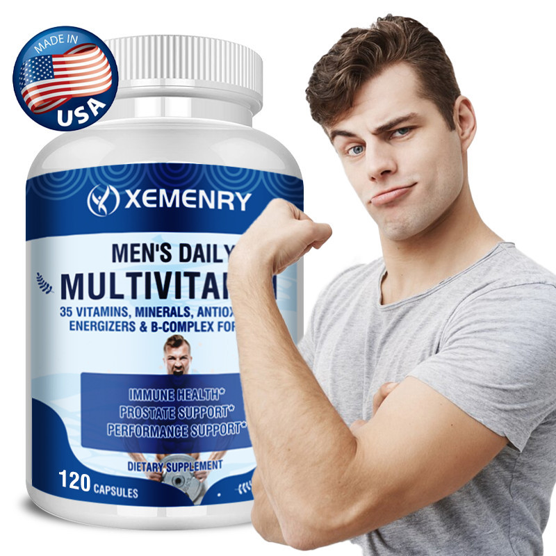 XEMENRY Men's Premium Multivitamin-Suplemento Energético Multivitamínico Masculino , Não-GMO