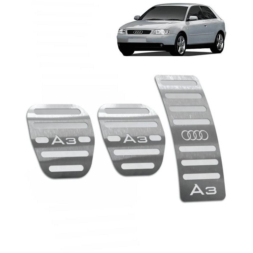 Pedaleira Audi A3 96/06 Manual Aço Inox - Não fura o pedal