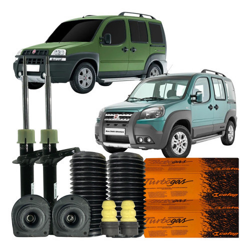 Kit Amortecedor Dianteiro Batente Coifa Coxim Doblo Adv 2003 A 2019