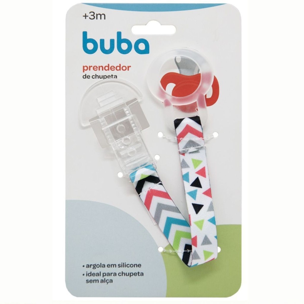 Prendedor de Chupeta Modelo Shapes 08558 Buba em Oferta na Shopee