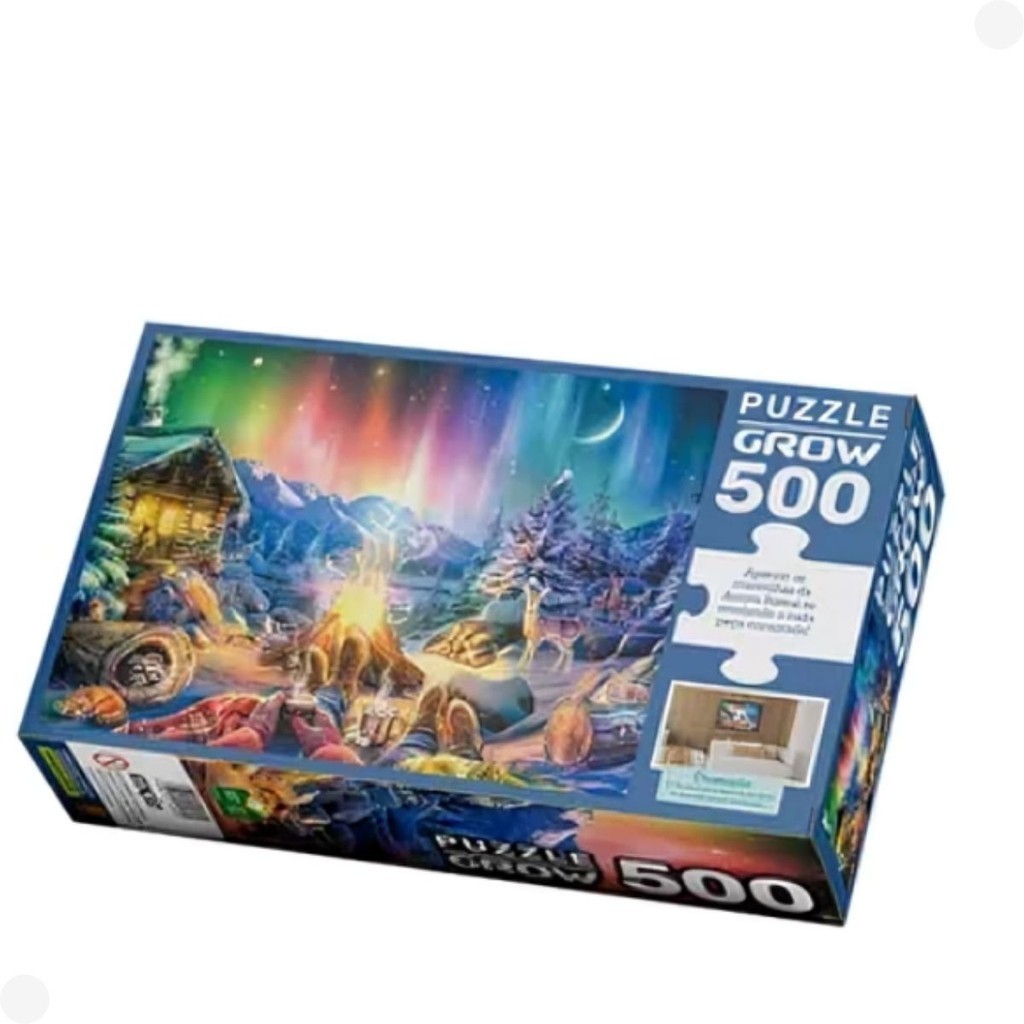 Quebra-Cabeça Puzzle Aurora Boreal 500 Peças 04569 - Grow
