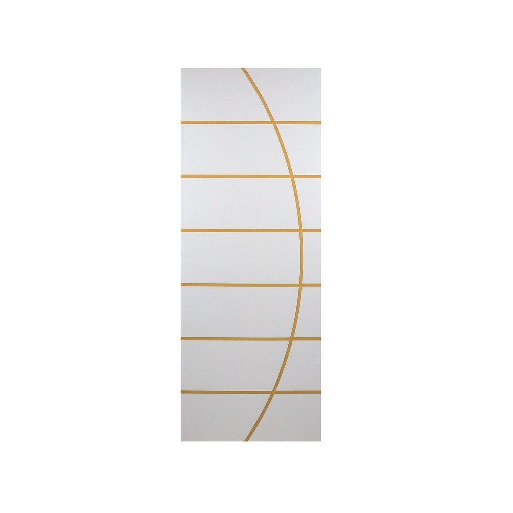 Folha de Porta Madeira Decorada 210x80cm Espessura 3,5cm Neblina MGM Branco - Home & Living