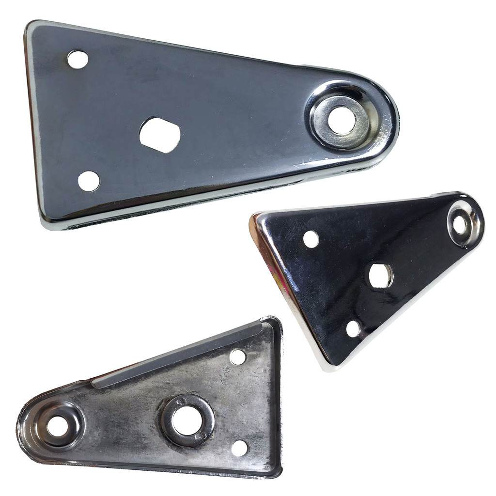 Par Suporte Farol Cbx 200 Strada 1993 Ate 2003 Cromado