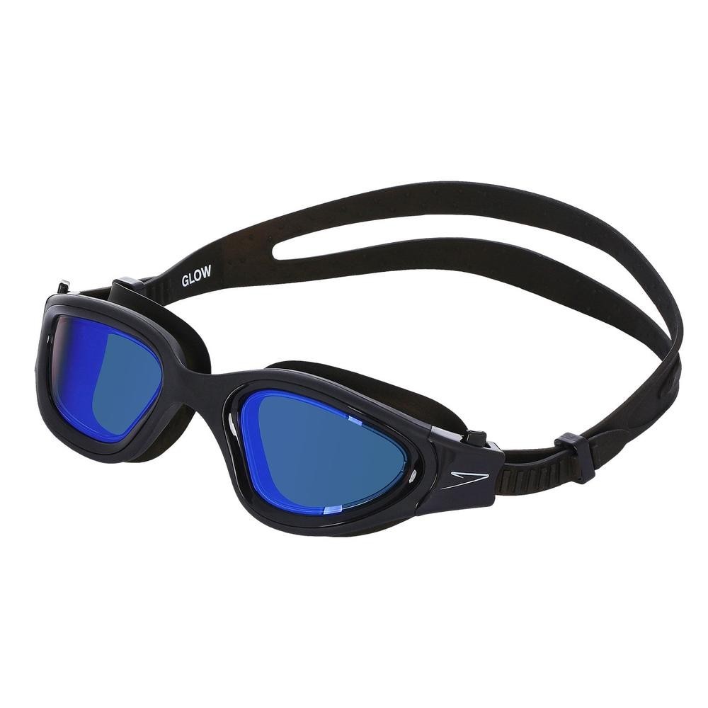 Óculos de natação Glow  Speedo -  BLACK GOLD REVO BLUE