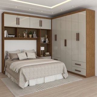 Guarda-Roupa Casal Modulado Paradise 10 Portas 6 Gavetas