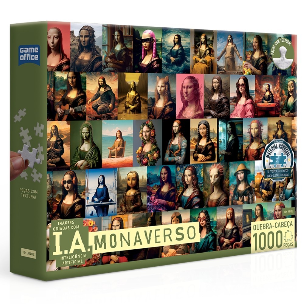 QUEBRA CABEÇA IA MONAVERSO 1000 PEÇAS GAME OFFICE TOYSTER PUZZLE DIVERSÃO INTELIGÊNCIA ARTIFICIAL em Oferta na Shopee