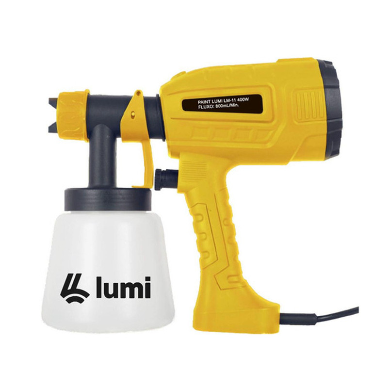 Paint Lumi LM-11 Pistola Pintura Pulverizador de Tinta 400W em Oferta na Shopee