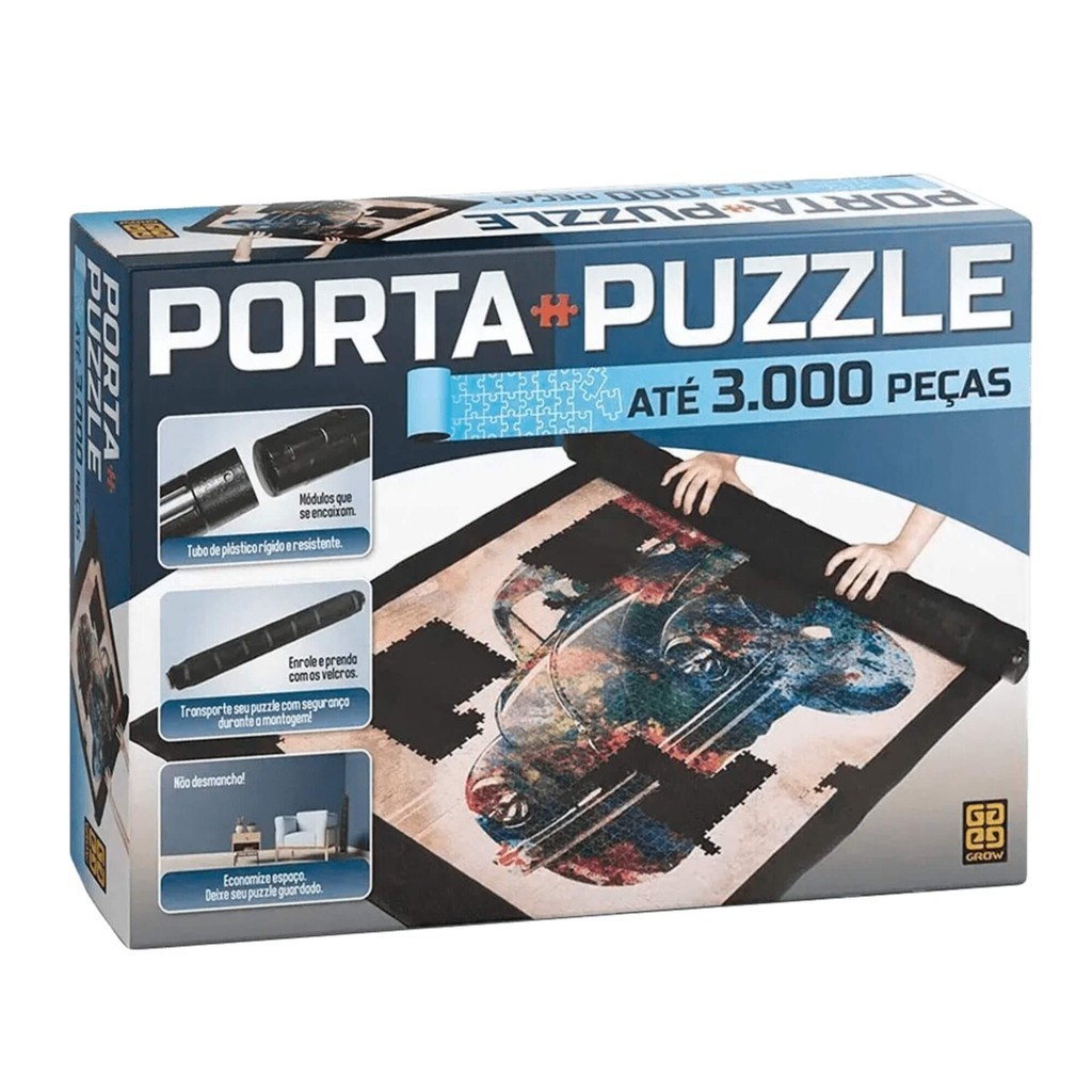 Porta Puzzle Quebra-Cabeça até 3000 Peças Grow - 03604 em Oferta na Shopee