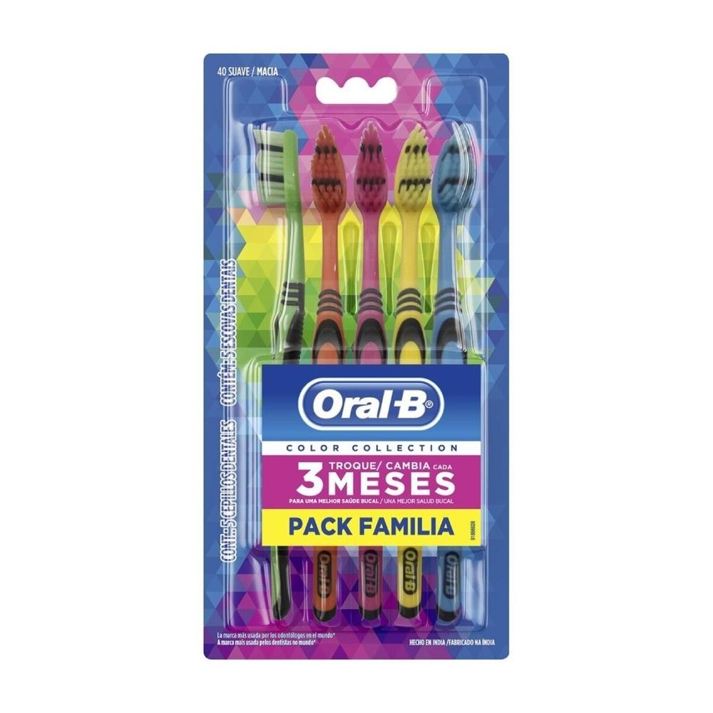 Escova Dental Oral-B Color Collection 5 Unidades — imagem 2 de 2
