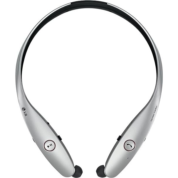 Fone de Ouvido Bluetooth 5.1 Wireless LG Tone Infinim Com Microfone HBS-900 Preto Prata Novo Nota Fiscal