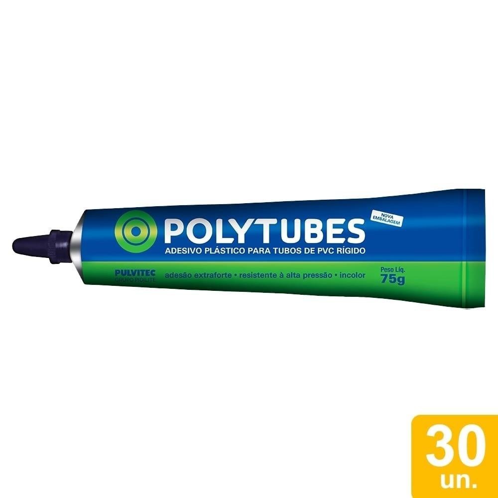 Adesivo Cola Pulvitec PVC Polytubes 75g - Embalagem com 30 Unidades em Oferta na Shopee