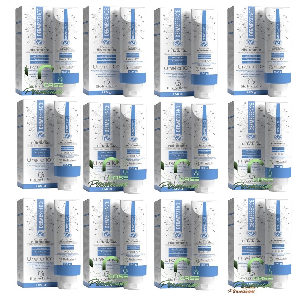 Kit 12 UN Creme Hidratante Desodorante Corporal Dermessence 150g Ureia 10% Bio Instinto em Oferta na Shopee