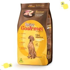 Ração Quatree Gourmet 15Kg Cães Adultos Médios e Grandes Alimento Mix Carnes Premium Cachorro Pet