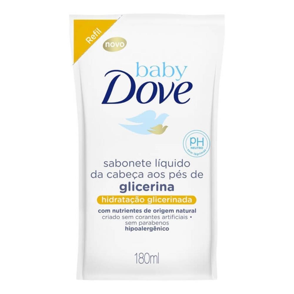 Baby Dove Sabonete Líquido Refil Glicerina Com 180Ml