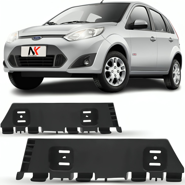 Par Suporte Guia Parachoque Ford Fiesta 2010 2011 12 13 2014