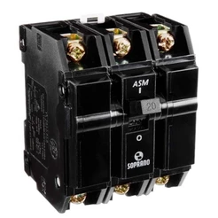 Disjuntor Soprano Nema 3P 100A ASM-B Preto
