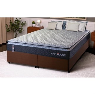 Conjunto Cama Box King Dakota Preto 193x203x57 Espuma D33 em Oferta na Shopee