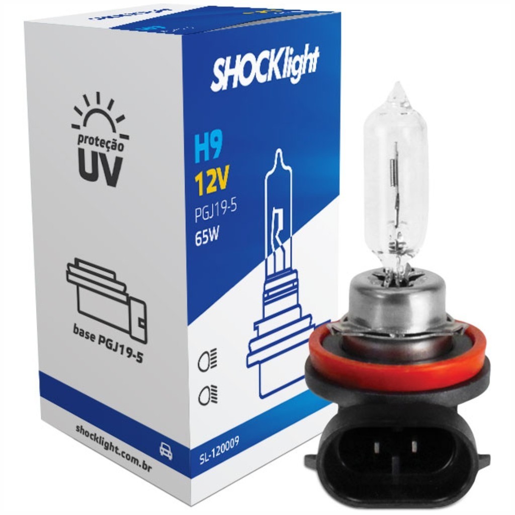 Lâmpada Halógena Shocklight Standart H9 65 Watts 12v - SL-120009 em Oferta na Shopee